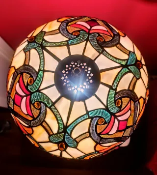 Lámpara Tiffany Cristal Estilo Vintage