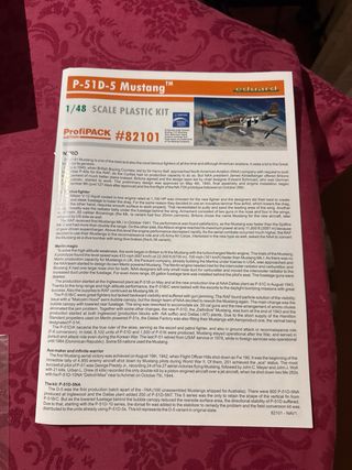Maqueta Avión P-51D-5 Mustang Profipack