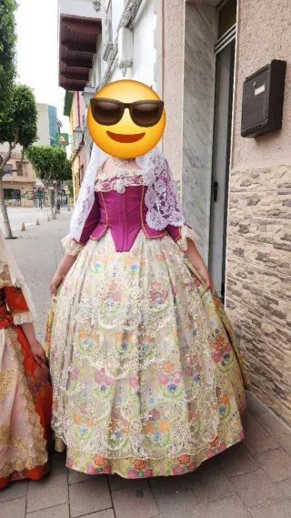 Traje de Fallera Multicolor