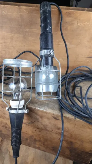 Lampade da officina vintage