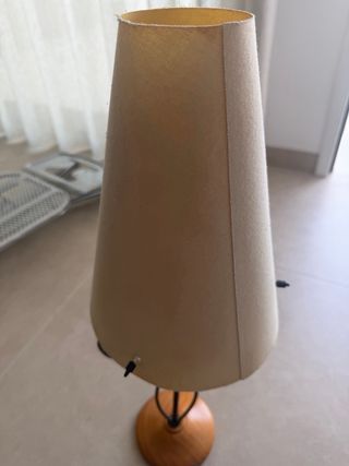 Lámpara vintage metal y maderap