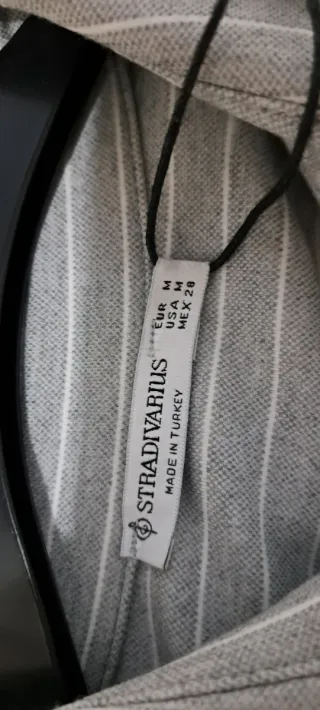 Camisa/sobrecamisa gruesa de rayas