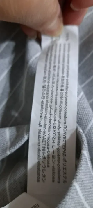 Camisa/sobrecamisa gruesa de rayas