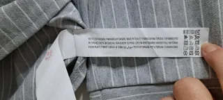 Camisa/sobrecamisa gruesa de rayas