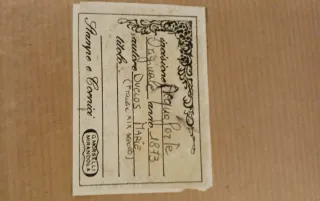 Acquaforte incorniciata con scena marina