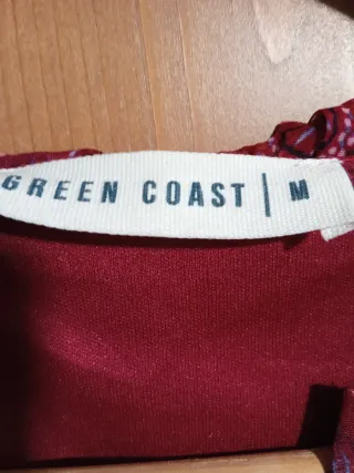 Vestido rosa y morado con estampado