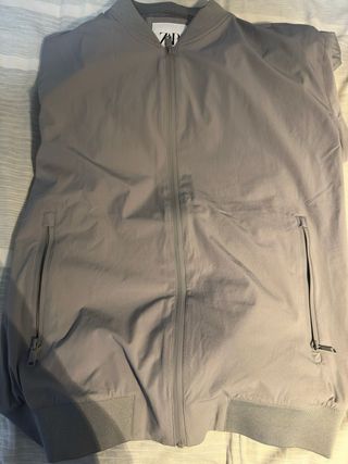 Chaqueta Zara Hombre Gris