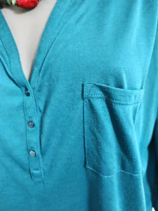 Camiseta básica mujer manga 3/4