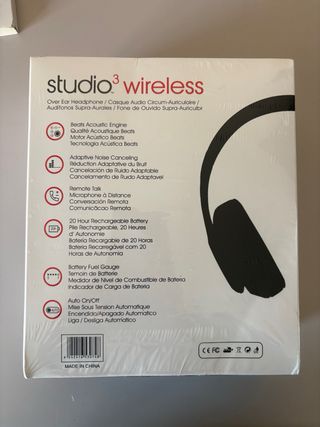 Auriculares Studio3 Wireless Auriculares Negros