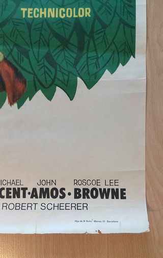 Cartel original El hijo de la jungla (1973)