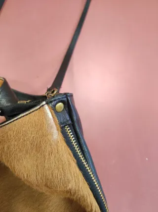 Bolso bandolera de piel