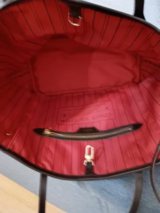 Bolso L V Marrón Damier