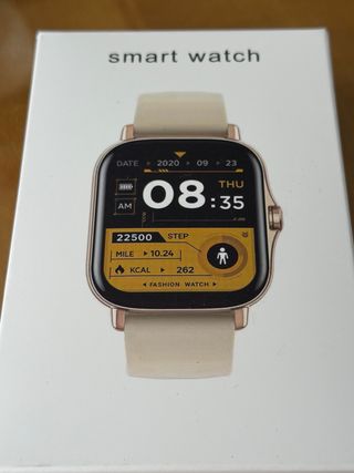Smartwatch Beige y Dorado
