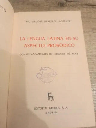 LA LENGUA LATINA EN SU ASPECTO PROSÓDICO