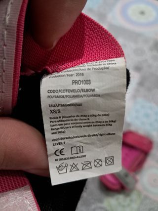 Protecciones Tijuana rosa talla XS/S