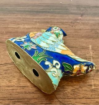 Figura Gallina Cloisonné