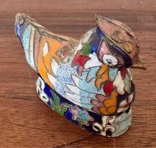 Figura Gallina Cloisonné