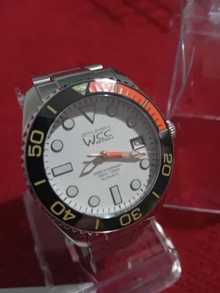 Orologio WCC Automatico Uomo Bianco Arancio