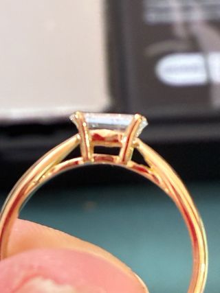 Anillo Oro 18k Diamante Natural 0.74 ct