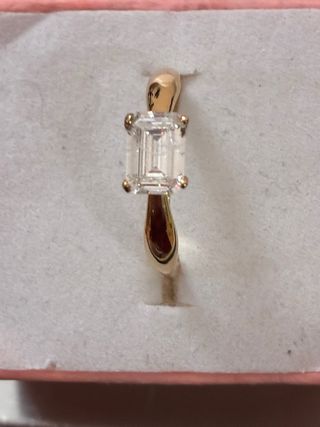 Anillo Oro 18k Diamante Natural 0.74 ct