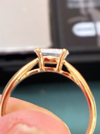 Anillo Oro 18k Diamante Natural 0.74 ct