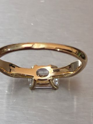 Anillo Oro 18k Diamante Natural 0.74 ct