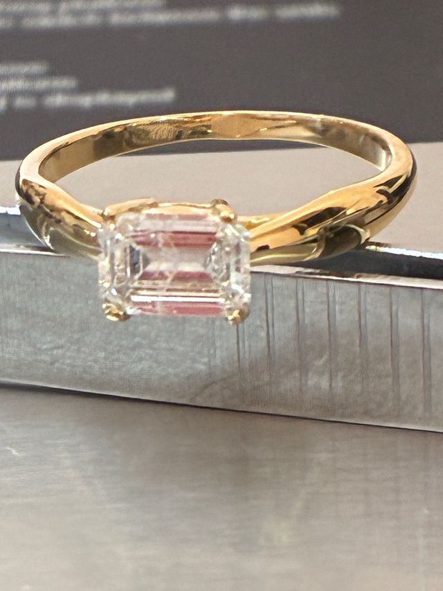Anillo Oro 18k Diamante Natural 0.74 ct