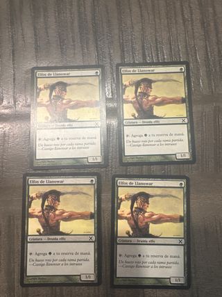 4x Elfos de Llanowar Magic The Gathering