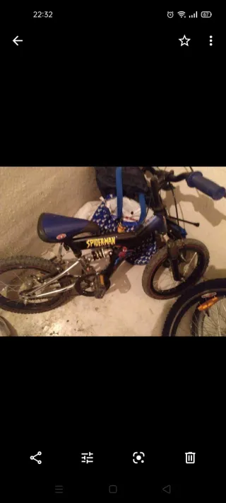 Bicicleta Spiderman Infantil