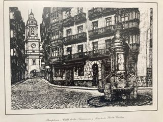 Dos cuadros de Pamplona-Iruñea