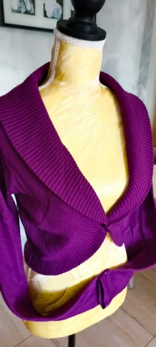 Bolero elegante morado talla M