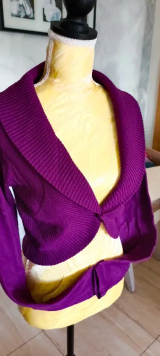 Bolero elegante morado talla M