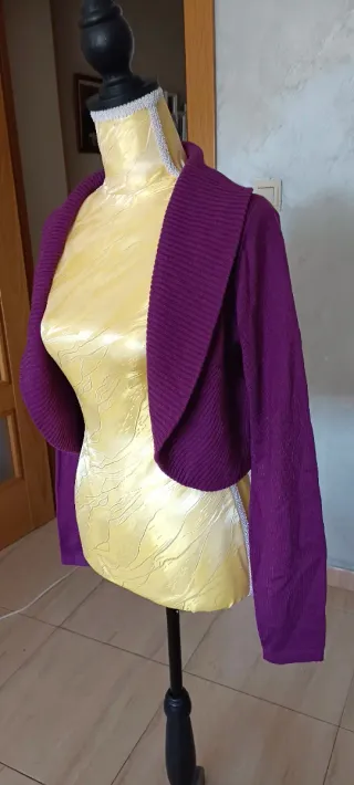 Bolero elegante morado talla M