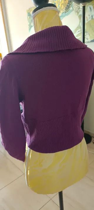 Bolero elegante morado talla M