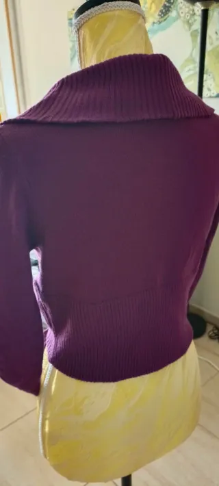 Bolero elegante morado talla M