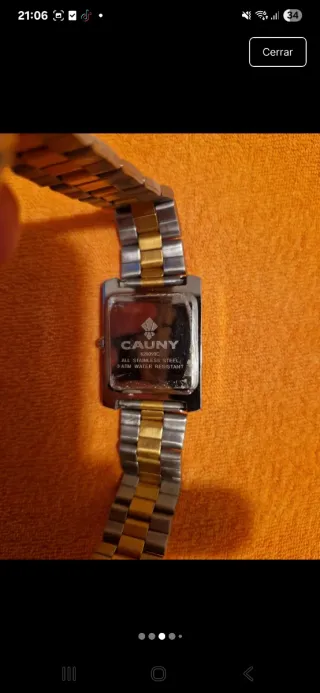 Reloj CAUNY Quartz bicolor