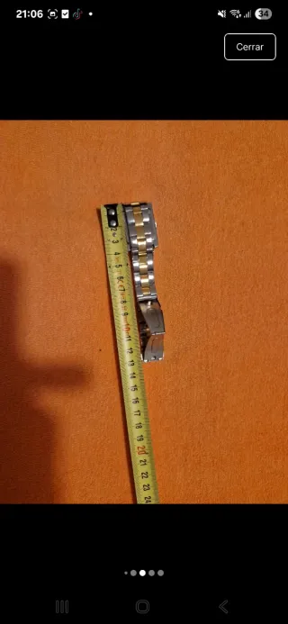 Reloj CAUNY Quartz bicolor