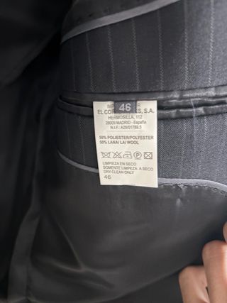 Traje Raya Diplomática Easy Wear Negro