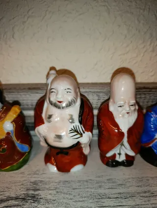 Antiguas figuras Dioses de la Fortuna Shichifukuji