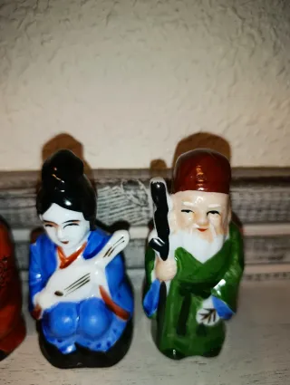 Antiguas figuras Dioses de la Fortuna Shichifukuji