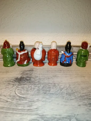 Antiguas figuras Dioses de la Fortuna Shichifukuji