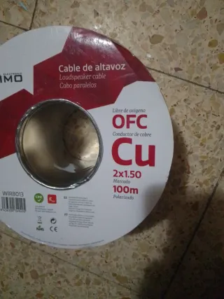 Bobina Cable Altavoz Nimo OFC-CU 2x1.50 100m