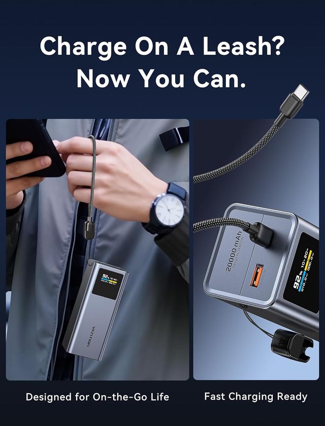 VENTION Power Bank per Laptop 20000mAh 100W