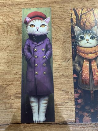 Segnalibri con gatti illustrati