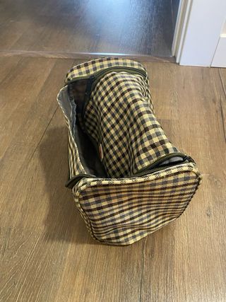 Transportín Plegable Perro/Gato Azul mas neceser