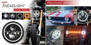 FARO LED 7 PULGADAS H4 OJO DE ANGEL