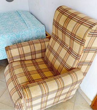 Pareja de sillones de tela