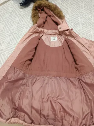 Chaquetón rosa niña talla 10