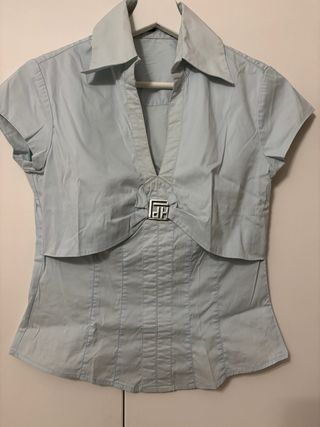 Camisa Pedro del Hierro azul bebé