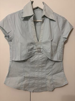 Camisa Pedro del Hierro azul bebé